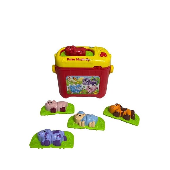 Leap Frog Farm Mash-up Talking Animal Learning Toy 5 Animal Pairs 2013 Works - Picture 3 of 4